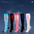 thumbnail image 3 of 2 Pairs Medical Sport Copper Compression Socks for Women & Men Circulation 15-28 mmHg is Best Support for Athletic Running Cycling, Nursing, Travel, 3 of 7