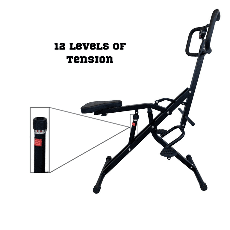 Total Crunch Power Rider Fitness Abdominal Workout Full Body Exercise Machine with Integrated Monitor for Enhanced Tracking and Performance Evaluation Walmart