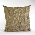 thumbnail image 5 of Plutus Burnished Bronze Yarns Shiny Fabric With Twig Pattern Luxury Throw Pillow - Double sided 20" x 36" King, 5 of 5
