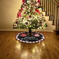 thumbnail image 4 of Christmas Tree Skirt 36 Inch Thick Velvet Red and White Christmas Decorations Merry Christmas Happy New Year Tree Skirt, 4 of 5
