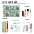 thumbnail image 5 of Haiem Tropical Floral Music Lover Merch Makeup Bag, Cosmetic Bag,Singer Fans Cosmetic Bag, Portable Stationary Storage Organizer, Travel Makeup Bag, 5 of 8