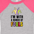 thumbnail image 4 of Inktastic I'm with a Bunch of Fools with Jester Hat April Fools Day Boys or Girls Baby Bodysuit, 4 of 5