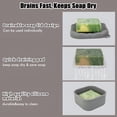 thumbnail image 4 of ACDANC Square Travel Soap Case,Silicone Soap Case with Soap Saver,Portable Shampoo Bar Soap Box for Shower,Travel,Camp (Dark Gray), 4 of 7