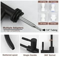 thumbnail image 3 of Wowow Kitchen Faucet and Water Filter Faucet Combo, WOWOW Stainless Steel Kitchen Sink Faucet with Drinking Water Faucet for Reverse Osmosis or Water Filtration System, Matte Black, 3 of 5