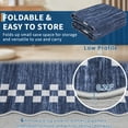 thumbnail image 6 of Garvee 10'x13' Scalloped Area Rug, Geometric Checkered Bordered Indoor Rugs Washable Rug Stain-Resistant Low Pile Carpet for Living Room Bedroom Home Decor, Blue, 6 of 9