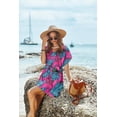 thumbnail image 3 of Ekouaer Women' Cover Ups Casual Swimsuit Coverups Flowy Tie Waist Beach Cover Up Dress, 3 of 5