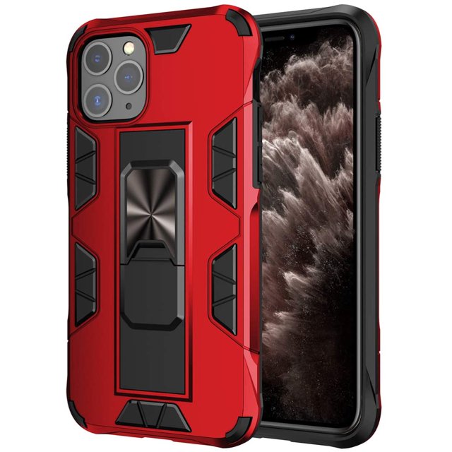 Compatible avec Étui Iphone 12/12 Pro (6.1 Pouces) Étui de Protection Support Magnétique étui de Cellulaire Iphone 12 Pro Dos Rigide et Tpu