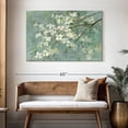 thumbnail image 3 of Elephant Stock Dogwood In Spring On Blue Wall Art - Horizontal Canvas Wall Art - Living Room Wall Decor - Floral And Botanical Canvas - Gray And Blue Decor By Danhui Nai - 48" x 32", 3 of 8