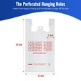 thumbnail image 5 of ACSTEP 1000 Count Thank You Plastic Bags, 12x6.5x21inch T-Shirt Bags with Handles Shopping Grocery Bags, White, 5 of 7