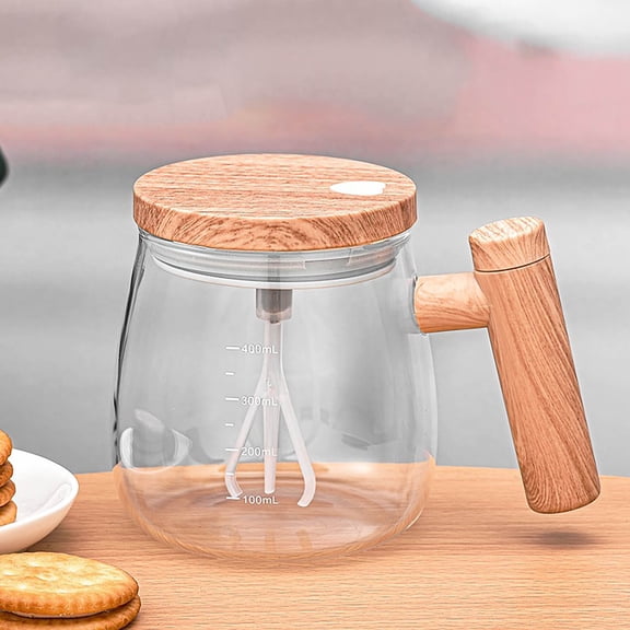 Automatic Stirring Cup Portable Coffee and Water Cup For Effortless Brewing Battery-Operated Lazy Shake Cup With Two Included Batteries