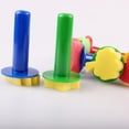 thumbnail image 3 of Yesbay 6Pcs/Set Paint Sponge Brushes Flower Stamper DIY Kids Drawing Painting Tool,2#, 3 of 8