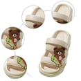 thumbnail image 5 of Ccpelsie Boys and Girls Slippers Summer Beach Pool Shoes Toddler Cartoon Slides Sandals Indoor&Outdoor Garden Slippers Shower Shoes(Khaki,1), 5 of 8