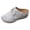 Beige, variant on Flower Orthopedic Clogs Arch Support Wedge Mules for Women Boho Beach Comfortable Leather Closed Toe Air Cushion Walking Half Slippers Summer Casual Dress Slides Sandals Beige Size 8.5