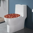 thumbnail image 3 of ZUXONGSY Thanksgiving Cat Toilet Lid Covers Washroom Toilet Bowl Dust Cover Toilet Protector Cover Full Coverage Design Maple Leaf Pumpkin Toilet Seat Lid Cover Oval Thanksgiving Decor, 3 of 6