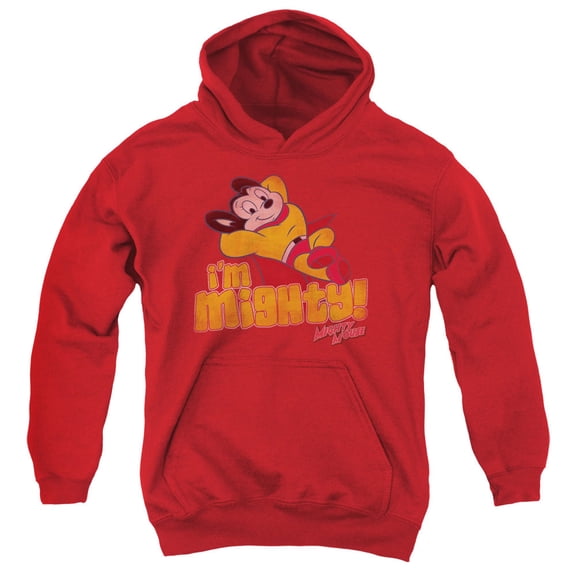 Mighty Mouse - Im Mighty - Youth Hooded Sweatshirt - Medium