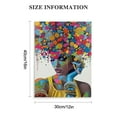 thumbnail image 2 of ARISTURING African American Wall Art - Black Art Paintings for Wall - Graffiti Canvas Wall Art for Living Room Bedroom Office Decor - Colorful Black African Woman Painting Framed Ready to Hang "16x20", 2 of 5