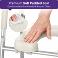 thumbnail image 6 of Kekoy Toilet Seat Riser for Seniors, Raised Toilet Seat with Handles, Fsa Hsa Eligible 400lb Elevated Toilet Risers, Tool-Free Assembly with Adjustable Height & Width, 6 of 9