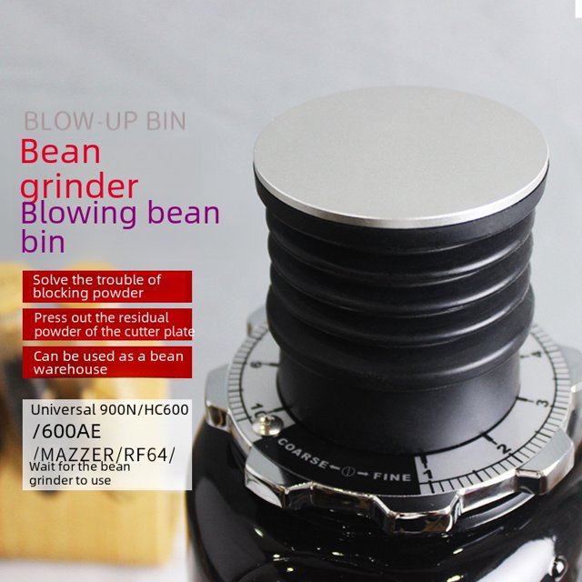 Original DF64 Italian Espresso Grinder with Compact Design, Extendable Cylinder, Easy Cleaning Disk, Versatile Dry Grinding Function, Durable Construction & Sleek Simple Style – Black Blow Bean