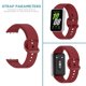 thumbnail image 5 of Correa Silicona Repuesto para Reloj Galaxy Fit 3 2024 () Roja, 5 of 6