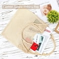 thumbnail image 4 of Gocvo Crochet Tote Bag for Women, Mesh Beach Tote Bag Summer Vacation Aesthetic (Beige), 4 of 6