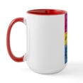 thumbnail image 2 of CafePress - Abstract Paint Splatter Pansexual Pride Flag Mugs - 15 oz Ceramic Large White Novelty Mug, 2 of 4