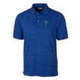 thumbnail image 2 of Men's Cutter & Buck  Blue Tulsa Drillers Advantage Tri-Blend Space Dye Polo, 2 of 3