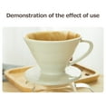 thumbnail image 3 of Riwcyla Filter Paper 100PCS V Type Coffee Cup Filter Cone Suitable for Hand Pour Drip Coffee Filter Cup , perfect for daily use, outdoor activities, travel & casual occasions, 3 of 6