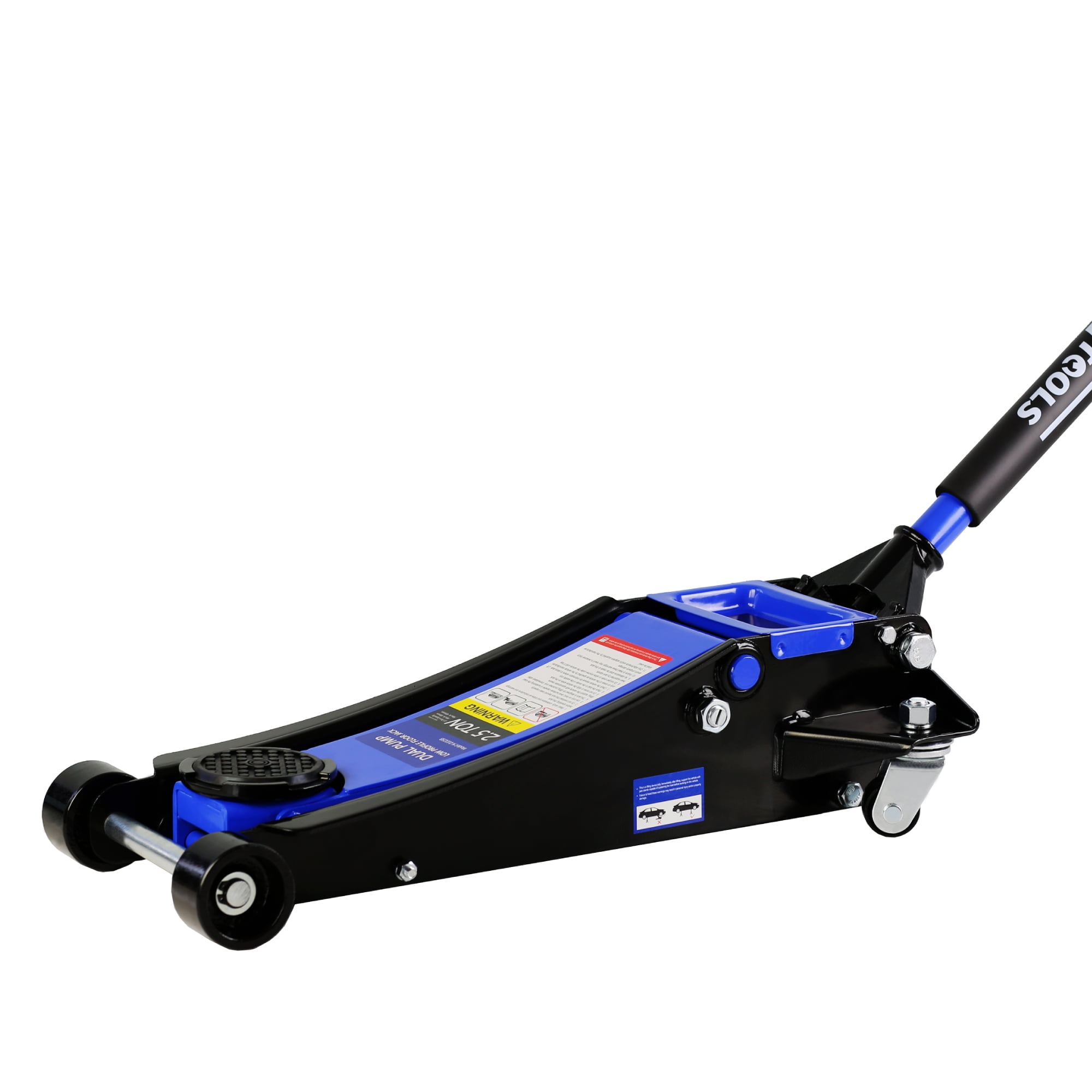 CQSXDA Hydraulic Low Profile and Steel Racing Floor Jack with Dual Piston Quick Lift Pump,3 Ton (6600 lb) Capacity, Blue