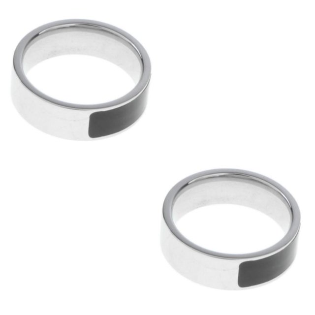 Maytalsory Intelligent Smart Finger Digital with Multifunctional and High-Tech Steel Couple black US10 2Set