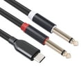 thumbnail image 4 of AOOOWER USB C to 6.35mm 1/4inch TRS Cable Digital Chip for Mobilephone, Tablets, Laptops, 4 of 11