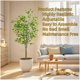 thumbnail image 4 of 6-foot artificial lemon tree con fruits in pot realistic fake lemon plant para indoor/outdoor use-ideal para para home oficina y garden decor, 4 of 5