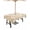 Cream, variant on Outdoor Tablecloth with Umbrella Hole for Patio/Picnic/Party/Camping, Beige Marble Waterproof Table Cloth Rectangle Table Cover Washable, Chic Neutral Minimalist Fluid Aesthetic 60"x 120"