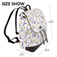 thumbnail image 2 of Balery Daisies Flowers Mochila de Cuero para Mujeres, Gran Capacidad, Bolsa de Viaje Multifuncional, Mochila de Cuero y Bolsa de Hombro para Mujeres, 2 of 4