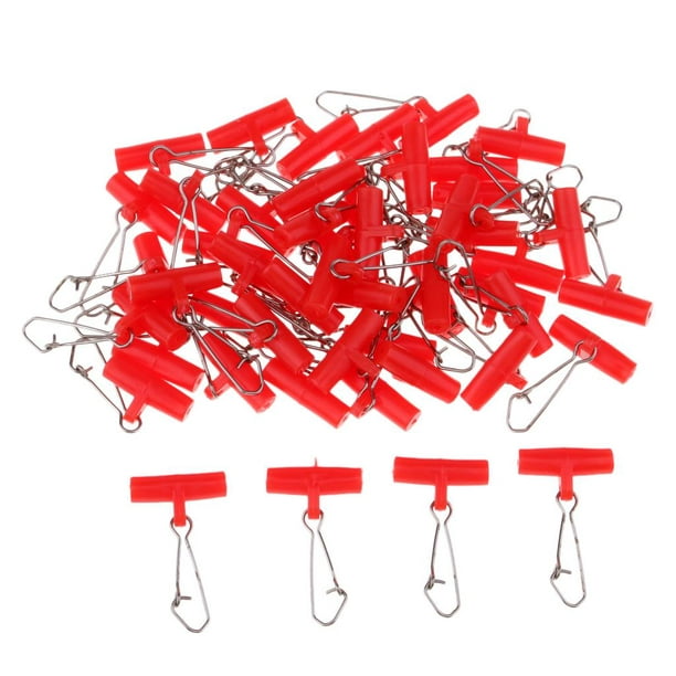50Pcs Fishing Sinker Slides with Nice Snap Connectors for Braid M 
