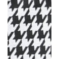 thumbnail image 5 of DARING DIVA Houndstooth Plaid Vintage Blouse  L Black, 5 of 6
