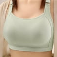 thumbnail image 2 of DPTALR Women's Solid Color Steel Ring Oversized Gathering Underwear Daily Bra, 2 of 9