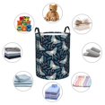 thumbnail image 3 of Lsque Glowing Butterfly pattern Laundry Hamper Basket, Tall Woven Rope Hamper Basket for Clothes, Lightweight Storage Basket, Collapsible Waterproof-, 3 of 8