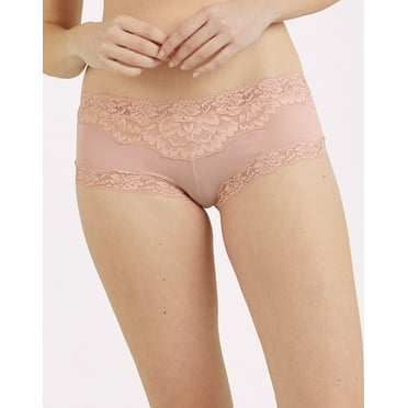 Maidenform Hipster Cheeky Microfiber Low Rise Panty Lace Seamless Women's Underwear 40823