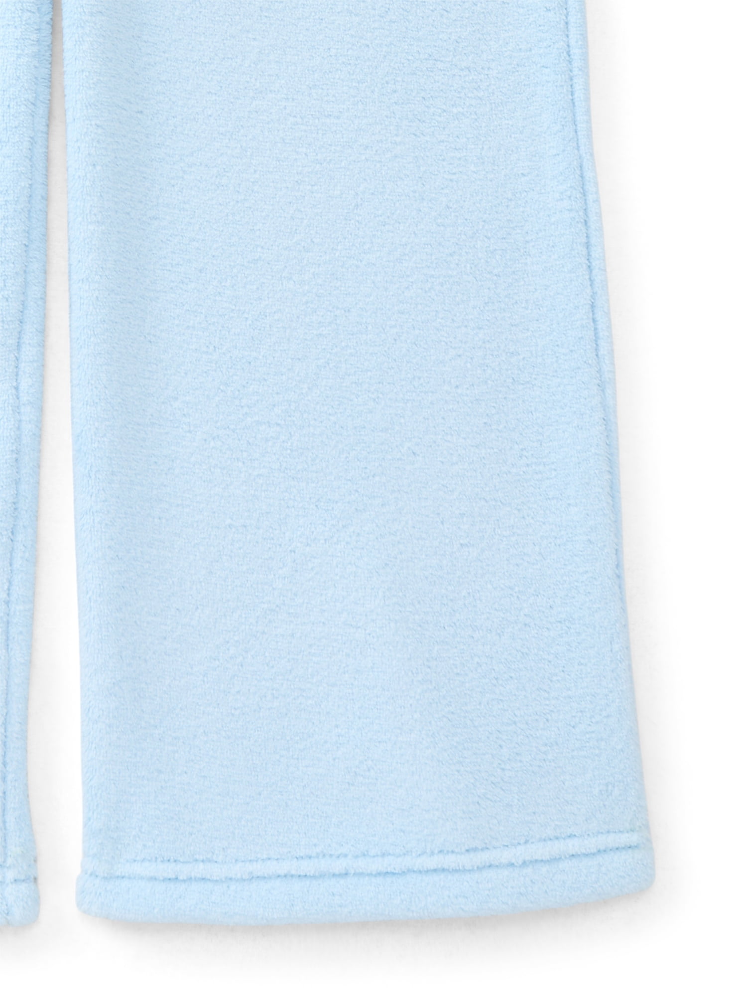 Disney Stitch & Angel Girls Plush Wide Leg Sweatpants with Embroidery, Sizes 4-16