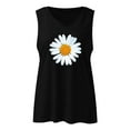 thumbnail image 3 of Xysaqa Tank Tops for Women Summer Workout Tops Sleeveless V Neck Tank Top for Women Cute Graphic Tees Daisy Print Loose Casual T-Shirts S-XXL, 3 of 3