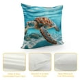 thumbnail image 4 of QZHH Sea Turtle Body Pillow Cover Coastal Ocean Nautical Animal Underwater Marine Aqua Blue Long Case Protector with Zipper Decorative Soft Large Cases Covers Cushion for Bed,Couch, 4 of 5