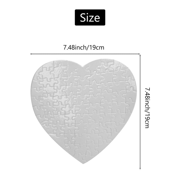 Blank Sublimation Jigsaw Puzzle White Glossy 98 Pieces, 8