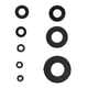thumbnail image 4 of 480 unids m2 / m2.5 / m3 / m4 / M5 / M6 / M8 / M10 Nylon negro Lavadora plana Junta de la combinación de la combinación del kit de surtido, 4 of 6