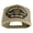 Khaki, variant on 1st Infantry Division Vietnam Veteran Patched Solid Cotton Twill 5 Panel Prostyle Snap Cap - Black OSFM