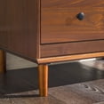 thumbnail image 5 of Walker Edison Jules 4-Drawer Solid Wood Dresser, Walnut, 5 of 18