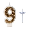 thumbnail image 1 of Birthday Candles for Cake Gold Macaron Pearl Wax Number Party Decorations for Kids, 1 of 7