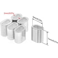 thumbnail image 1 of 100 piezas de clips de manguitos de aluminio, virolas de cable de aluminio, manguitos de prensa de aluminio ovalados para cable de 2 mm (plata) ShuxiuWang 8390606638533, 1 of 1