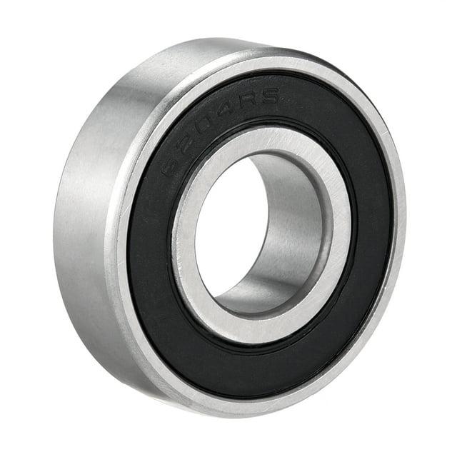 Unique Bargains Roulement à Billes Rainure Profonde 6204RS Scellé Simple 20mmx47mmx14mm Acier Chromé