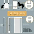 Hakuna Pets Large Silver Mesh Patio Pet Door, Suitable for Screen