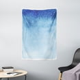 thumbnail image 1 of Winter Tapestry, Falling Snow Splashes Stains Watercolors Shades of Blue Abstract Christmas Inspired, Wall Hanging for Bedroom Living Room Dorm Decor, 40W X 60L Inches, Blue White, by Ambesonne, 1 of 2